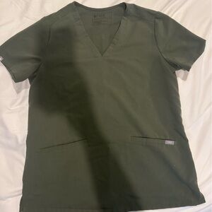 Figs Women’s Casma Scrub Top Moss Medium